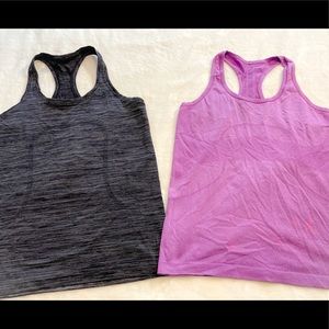 Women’s lululemon workout swiftly tanks size 10